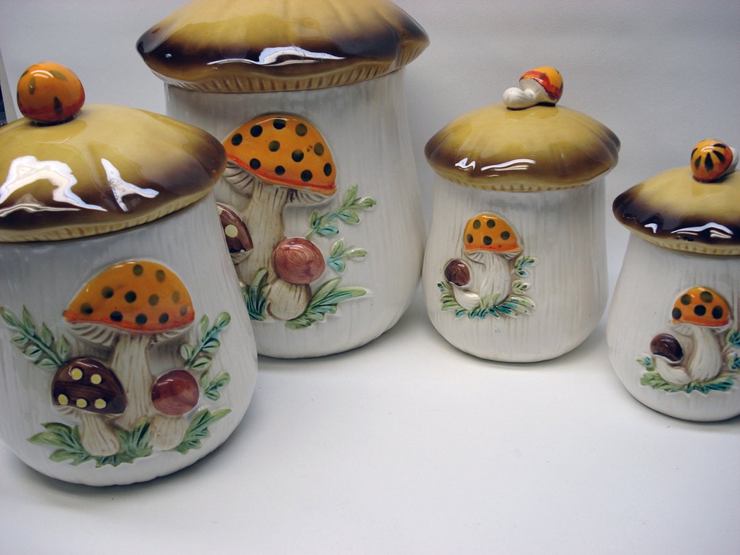 Mushroom canister quartet