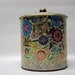 Ornate textured tea tin