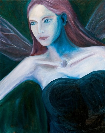 Shadow  Faery Limited Edition Giclee 8 x 10 by Katie Lennon