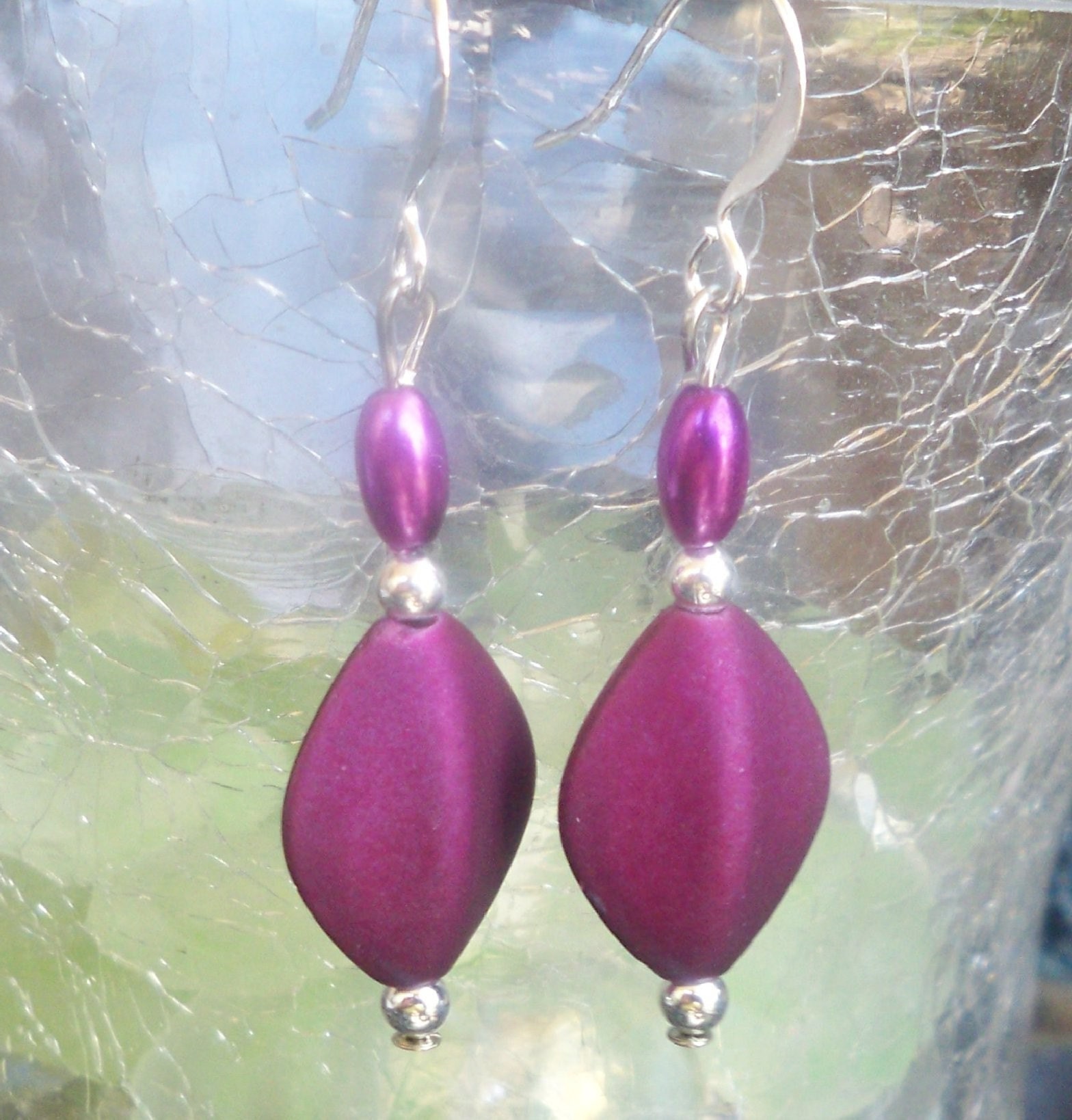 Purple Twist Earrings