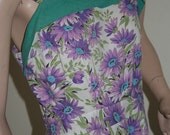 Vintage 1940s Pin Up Sun Dress House Dress   8/10   VFT