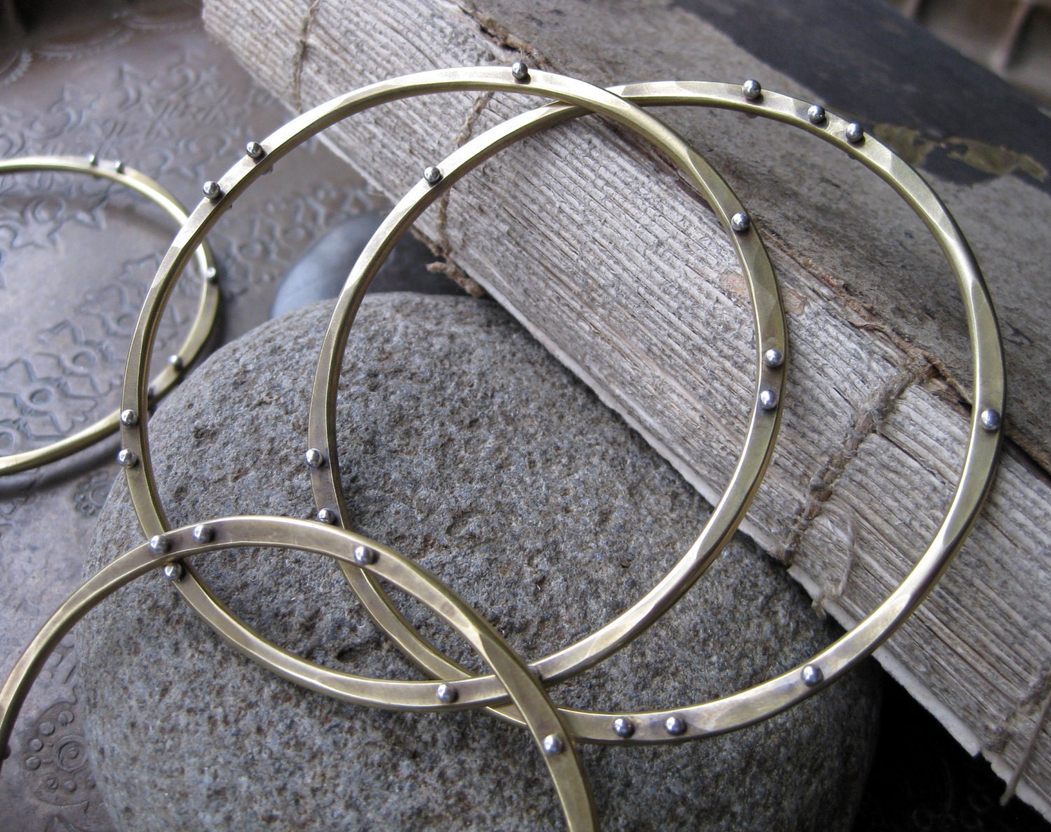Orbit Bangle Bracelets (three)