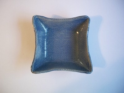 Denim Blue Square Bowl