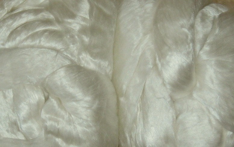 8.5 oz Undyed Silk Roving, Fiber, Sliver, Top, Fibre, 240 grams