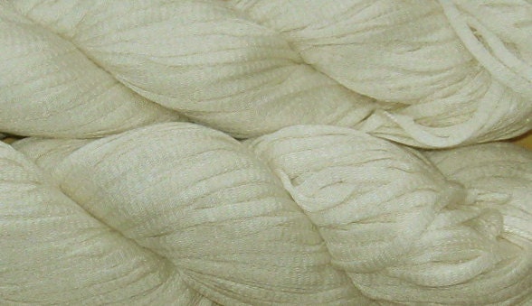 Bamboo Tape Yarn, 330 yds Undyed, 6.8 oz, 190 grams, SALE