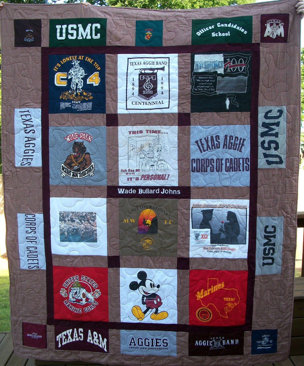 Double Sided T-Shirt Quilt - Custom Order Listing for Emily Johns