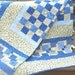 Sale French Country Shabby Chic Quilt - twin/full - 75 X 92 inches