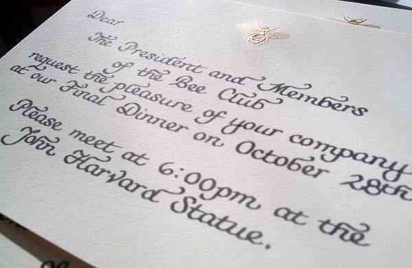 Calligraphy for Invitations