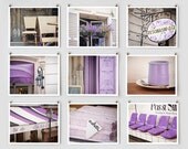 Paris Photography Collection, Purple Wall Art - French Art Prints, Large Wall Art, Paris Decor, Color Photography