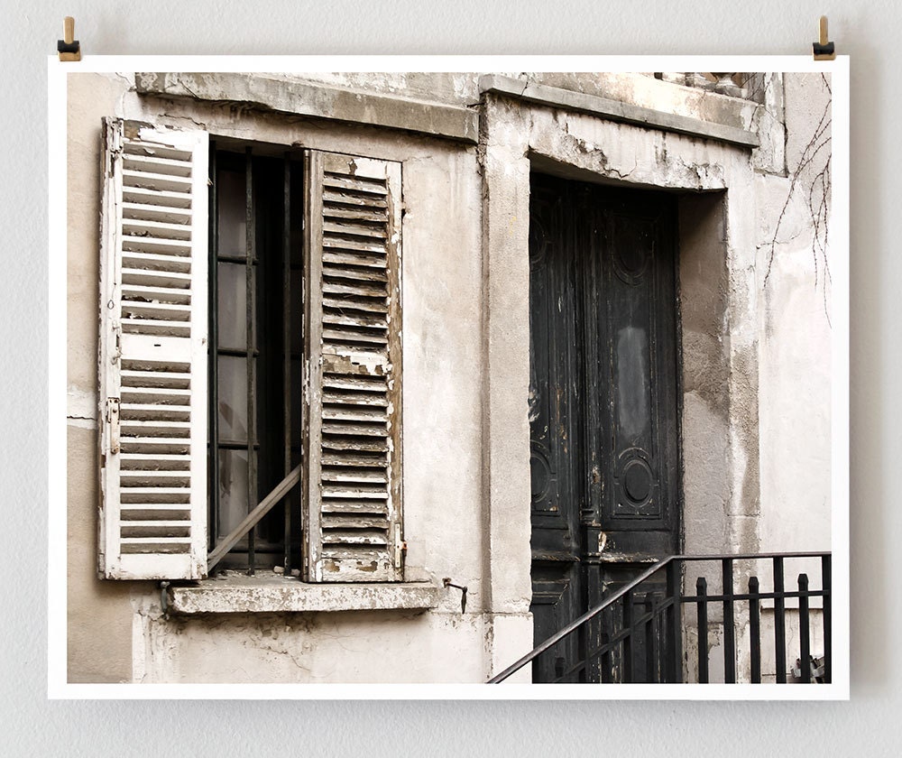 The Black Door, Paris - Paris Photograph - French Fine Art Photography - Paris Decor - Home Decor - Wall Decor - Art Print Black