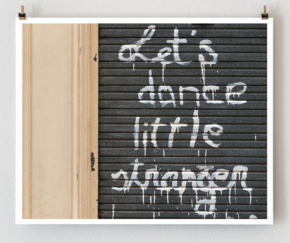 Paris Graffiti, Nouvelle Vague Lyric Print- 16x20 Paris Photo - Fine Art Prints - Paris Decor - French Home Decor - Urban Wall Art