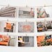 Paris Postcard Set, Framable Photo Cards, Orange, Paris Photography, 4x6 Art Prints