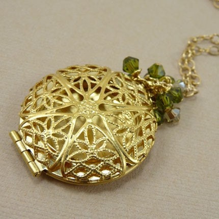 Filigree Locket...Necklace