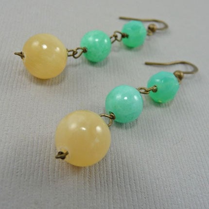 Lemon Splash...Earrings