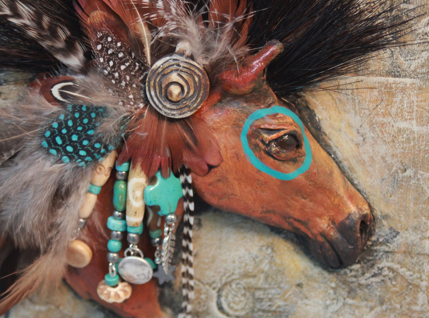 native american horse figurines