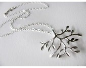 Shimmering Leaves Tree of Life Necklace also available in Gold
