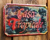 CUSTOM for you - personalized copper name or word sign by Wendy and Mark - with calligraphy and verdigris green patina