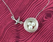 Twist on a Classic Birdie and Nest necklace