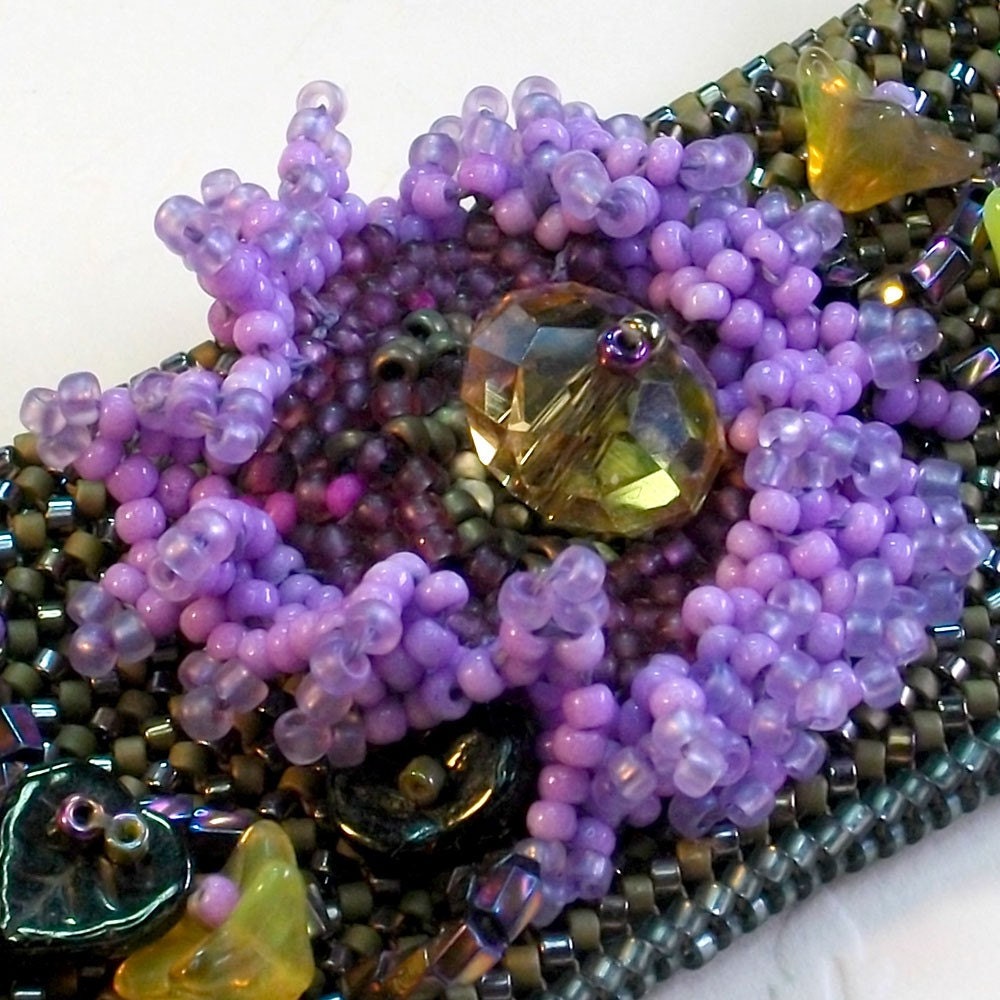 Flowers and vines cuff bracelet