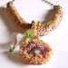 Lavender Meadow woven/crocheted necklace