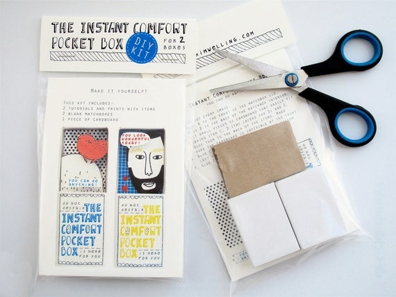DIY kit - blue:  for 2 Instant Comfort Pocket Boxes