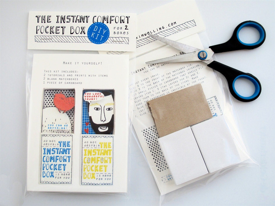 DIY kit - blue:  for 2 Instant Comfort Pocket Boxes