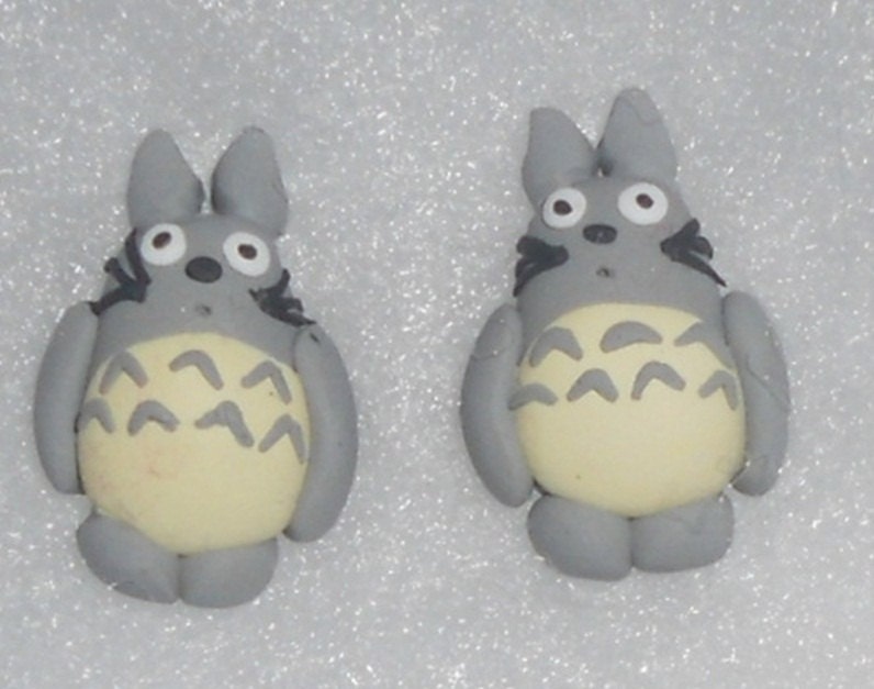 Made to Order My Neighbor Totoro Inspired Totoro stud earrings