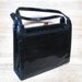 Vintage Black Snakeskin Handbag - 1940s