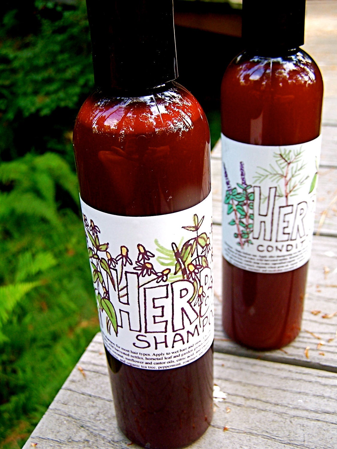 herbal shampoo + conditioner set