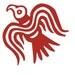 Viking Odin raven red vinyl decal