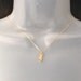 Hand Stamped Charm Necklace - "The Short Bar Initial in Gold"