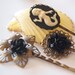 Dark Mermaid Hair Pin Set - Nautical Tattoo inspired Sailor