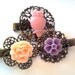 Pink Owl Hair Clip Set - Bright Cute pastel