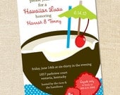 Sweet Wishes 20 Luau Hawaiian Cocktail Pool Party Invitations - Custom Quantities (As Low as 1.19 Each) Il_170x135