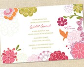 Sweet Wishes 20 Modern Floral Bridal Baby Shower Engagement Invitations - Custom Quantities (As Low as 1.19 Each) Il_170x135