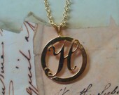 Initial Necklace- H