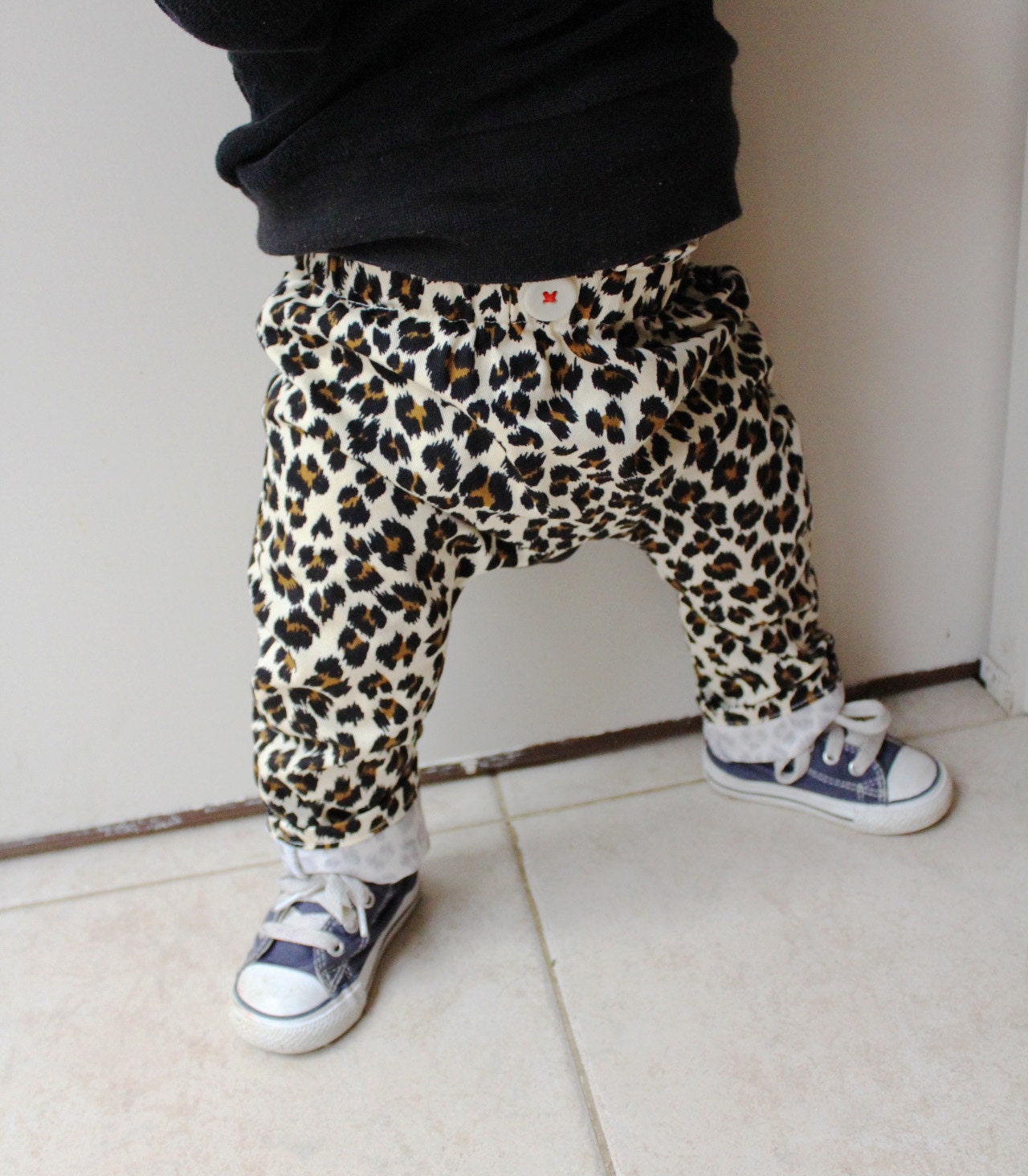 Cheetah skinny kids pants