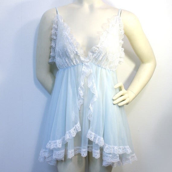 Vtg Tosca Lingerie Babydoll Light Blue And By Lovelylepidopterae