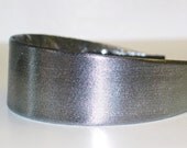 Fabric Covered Headband - METALLIC SILVER, Wide Headband for Women or Girls