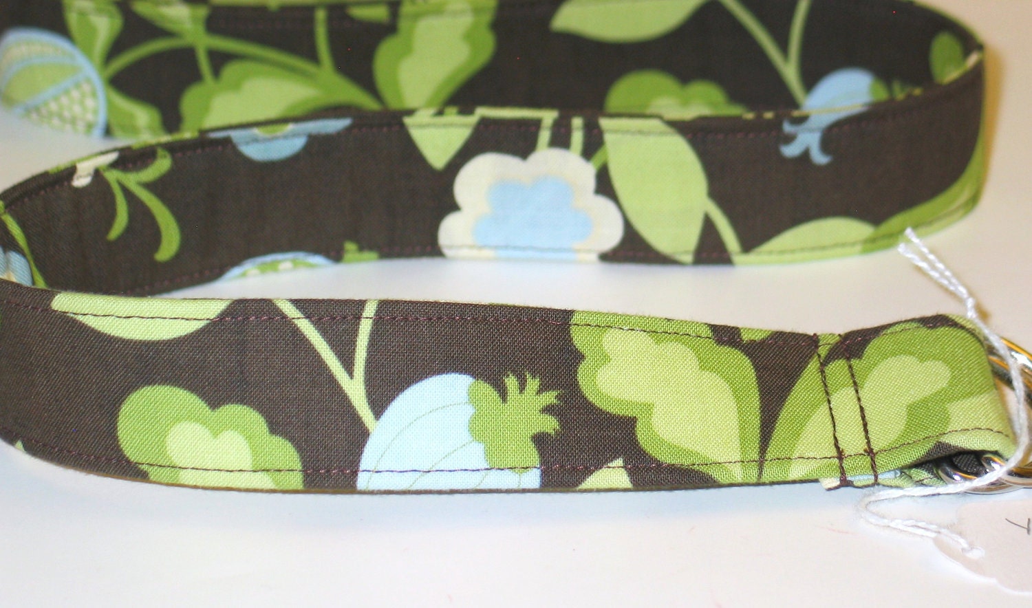 SALE Girls Adjustable Fabric Belt - City Girl Blue Espresso, Brown