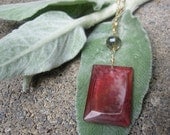 Red Ember Glass Crystal Pendant