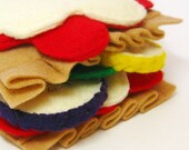 Felt Food Lasagna with Noodles and Vegetables Toy