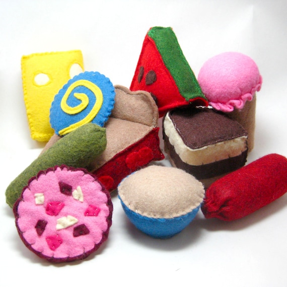 Felt Food Toys for A Very Hungry Caterpillar Book