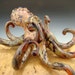 Glass Octopus Sculpture paperweight Aquarium Art Ocean Boro KT (made to order)