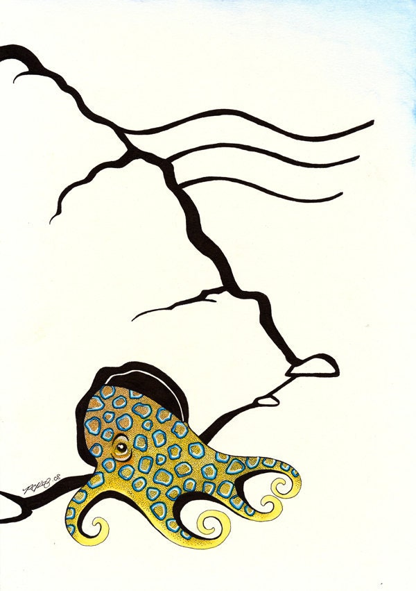 Original Blue Ringed Octopus as Totem