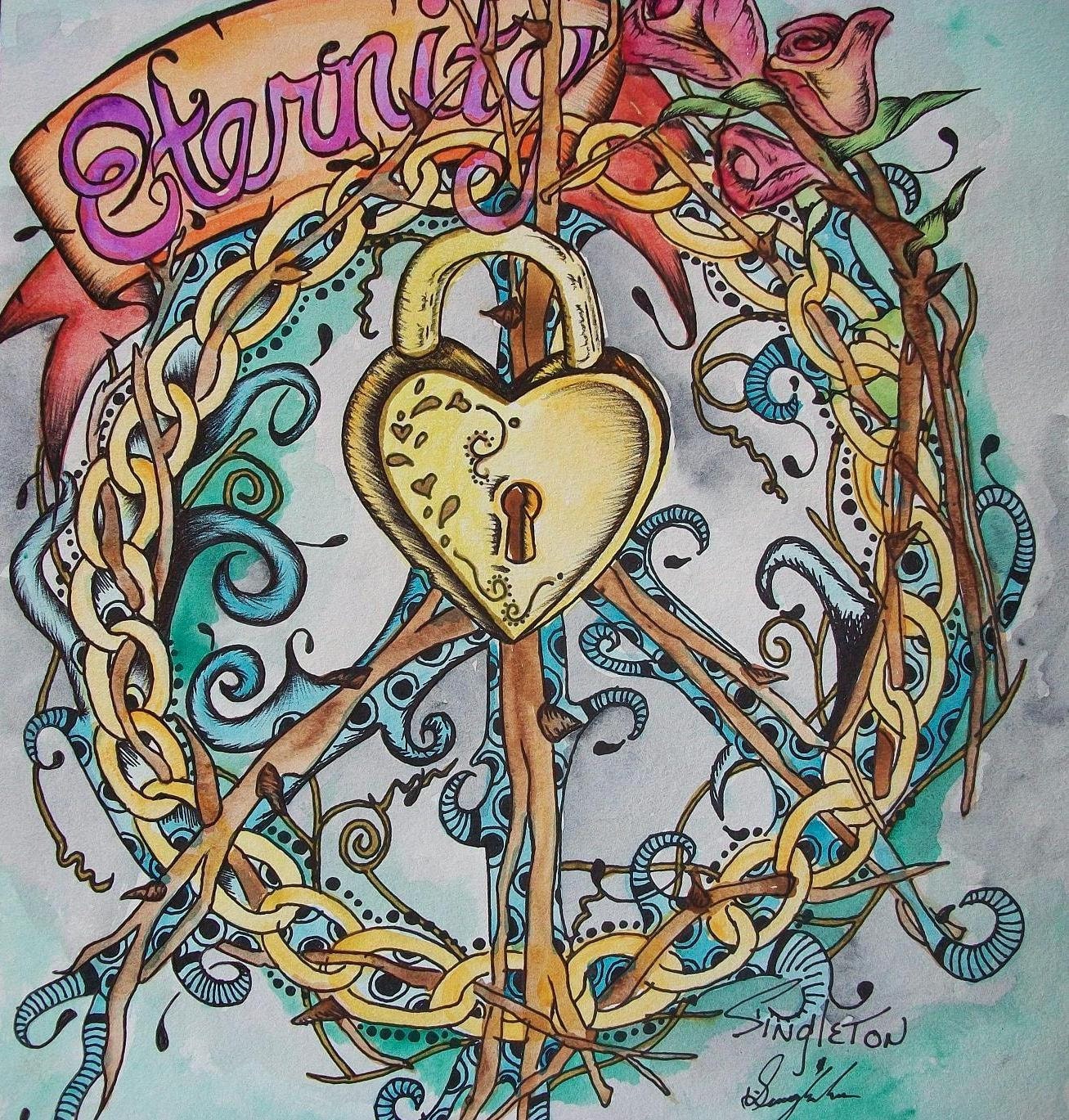 Peace Love Forever, Singleton and Son, Hippie Art and Flash Art, The Original