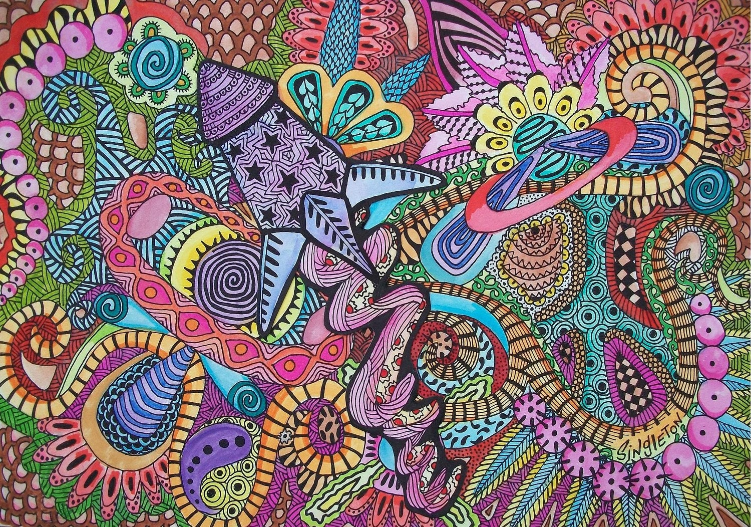 Galaxy Tripping, Singleton Hippie Art, The Original