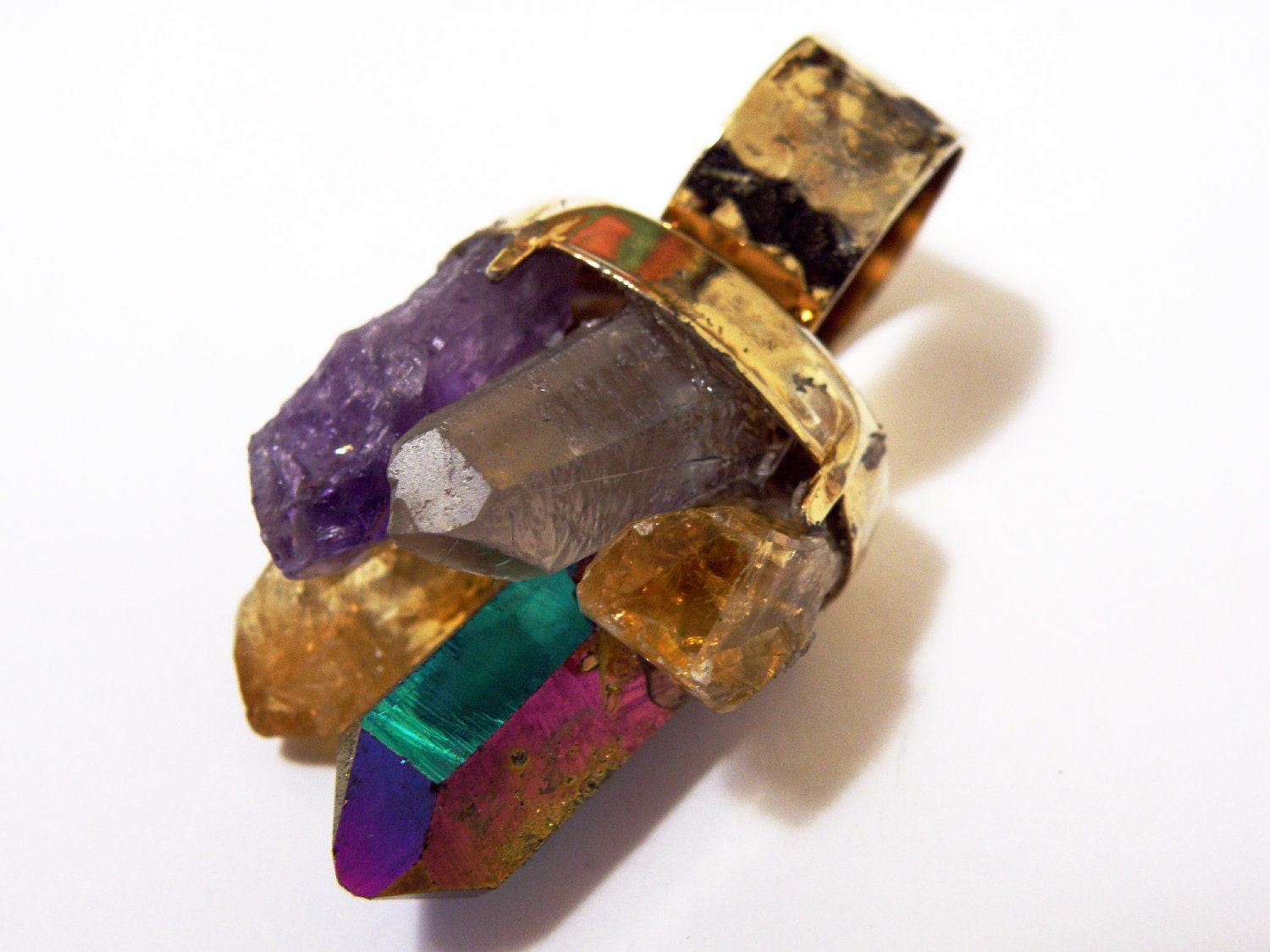 Mixed Quartz Stone Ring