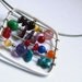 Small  Abacus - Colorful - Sterling silver - Perfect gift for a teacher