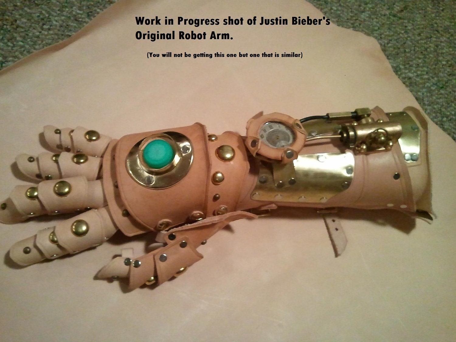 Steampunk Robot Arm - As seen on Justin Bieber in Santa Claus is coming to town